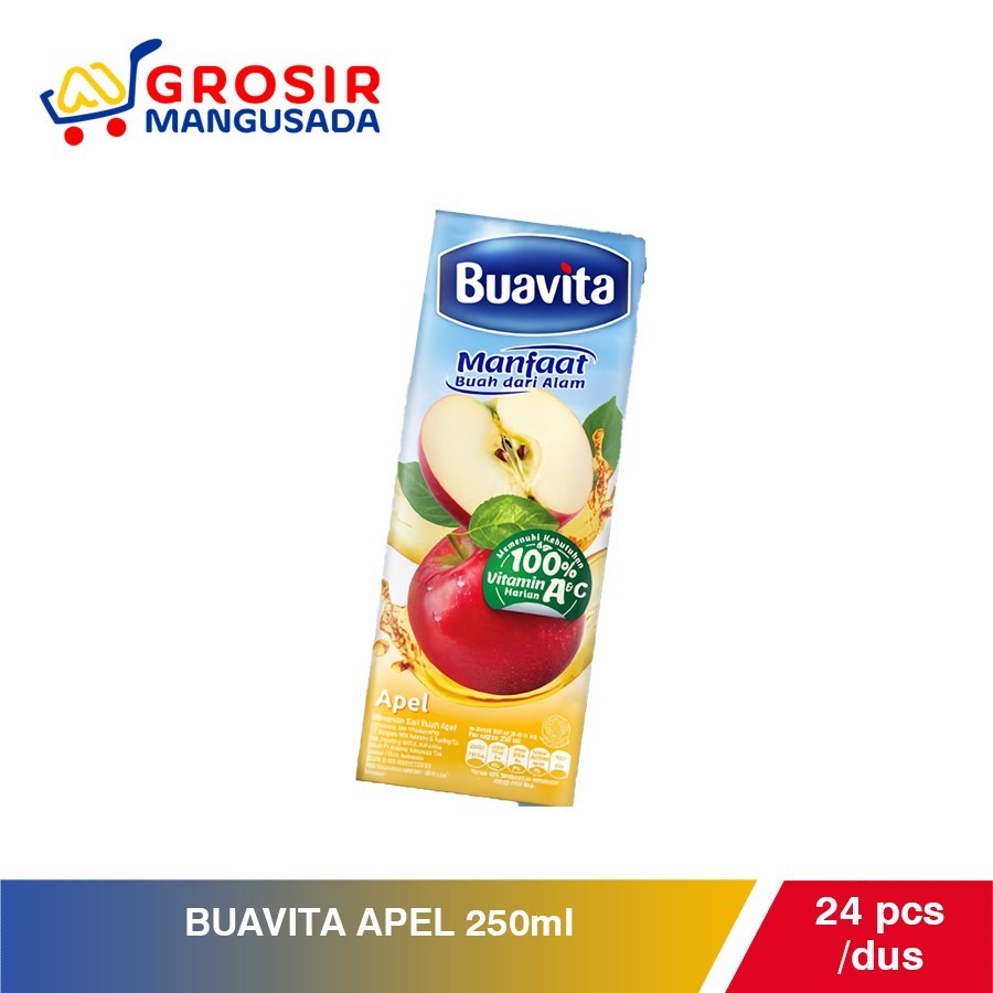 

Buavita Apel 250ml Jus Buah Asli - 1 pcs