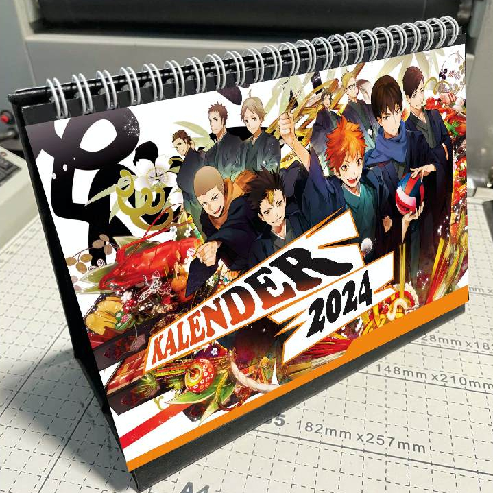 

Kalender Meja Duduk Desk Calendar Anime Haikyu 2025 Isi 12 Lembar Ukuran A5