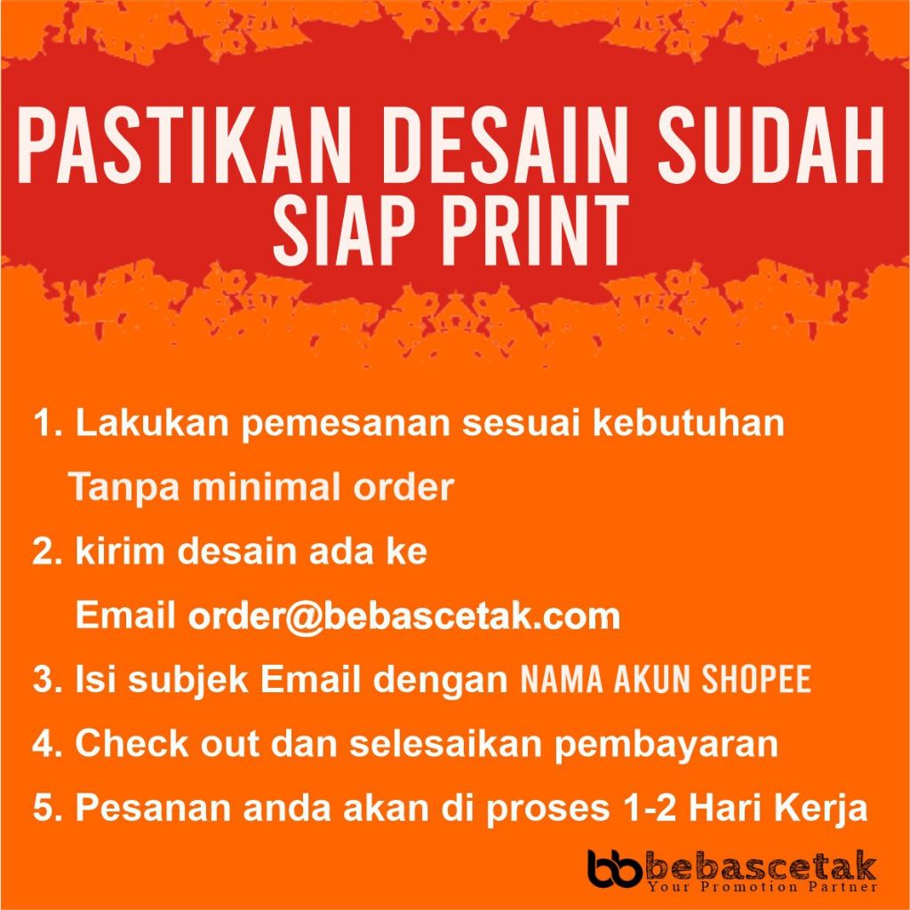 

cetak custom desain bentuk ukuran bahan berbeda
