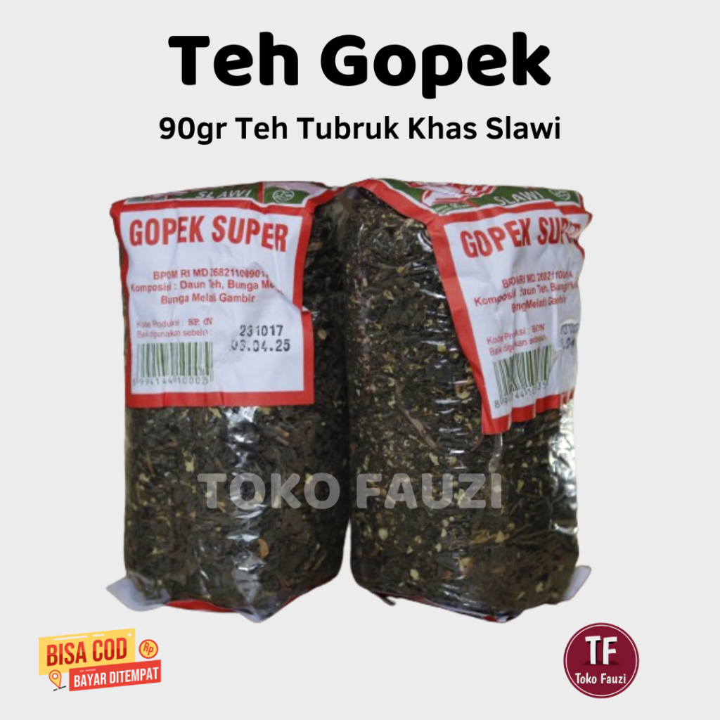 

Teh Tubruk Cap Gopek Khas Slawi Berat 90gram Teh Solo Wangi Sepet