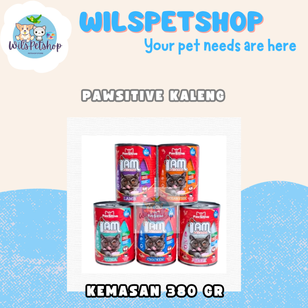 Makanan Basah Kucing - PAWSITIVE kaleng 380gr