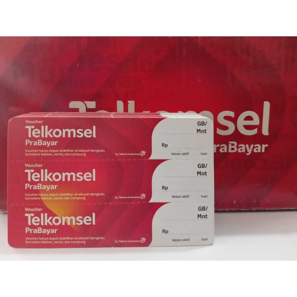 Voucher Kosong/Zero Telkomsel Area SUMBAGSEL