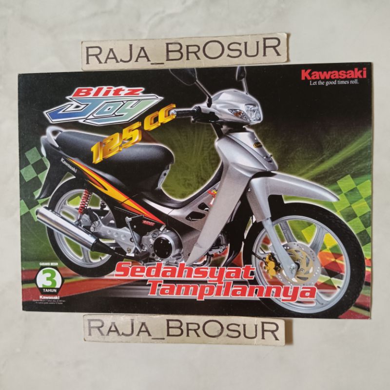 Poster brosur katalog leaflet Kawasaki Blitz Joy/Kawasaki Blitz Joy R/Kawasaki Blitz Joy VR 125 cc 2