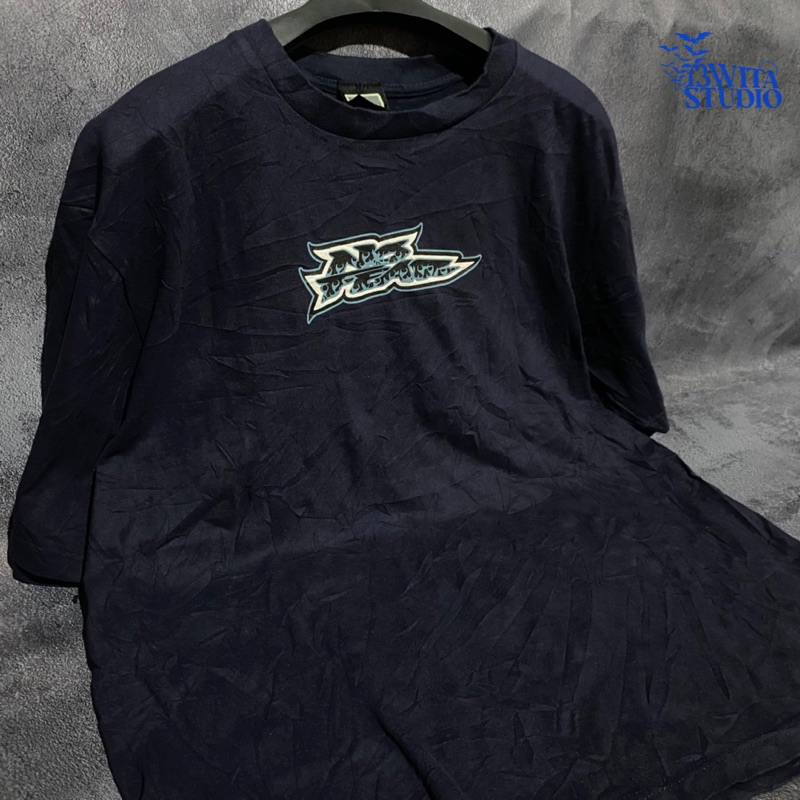 Kaos T Shirt Second No Fear Dragon Flame