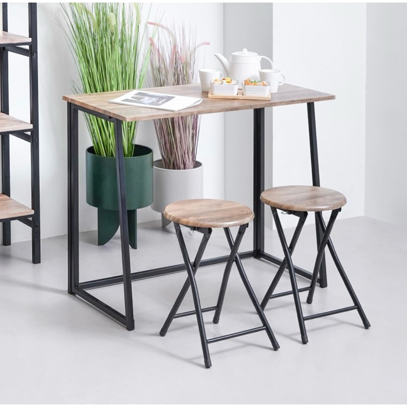 INFORMA ORI KURSI MEJA MAKAN LIPAT (2 KURSI + 1 MEJA) LEXI LEXY MINIMALIS SERBAGUNA / FOLDING TABLE 