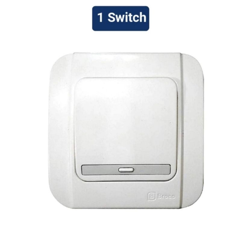 BROCO GALLEO IB SERIES ( Saklar Tunggal, Saklar Seri, Stop Kontak, Stop  AC, Stop Antena )