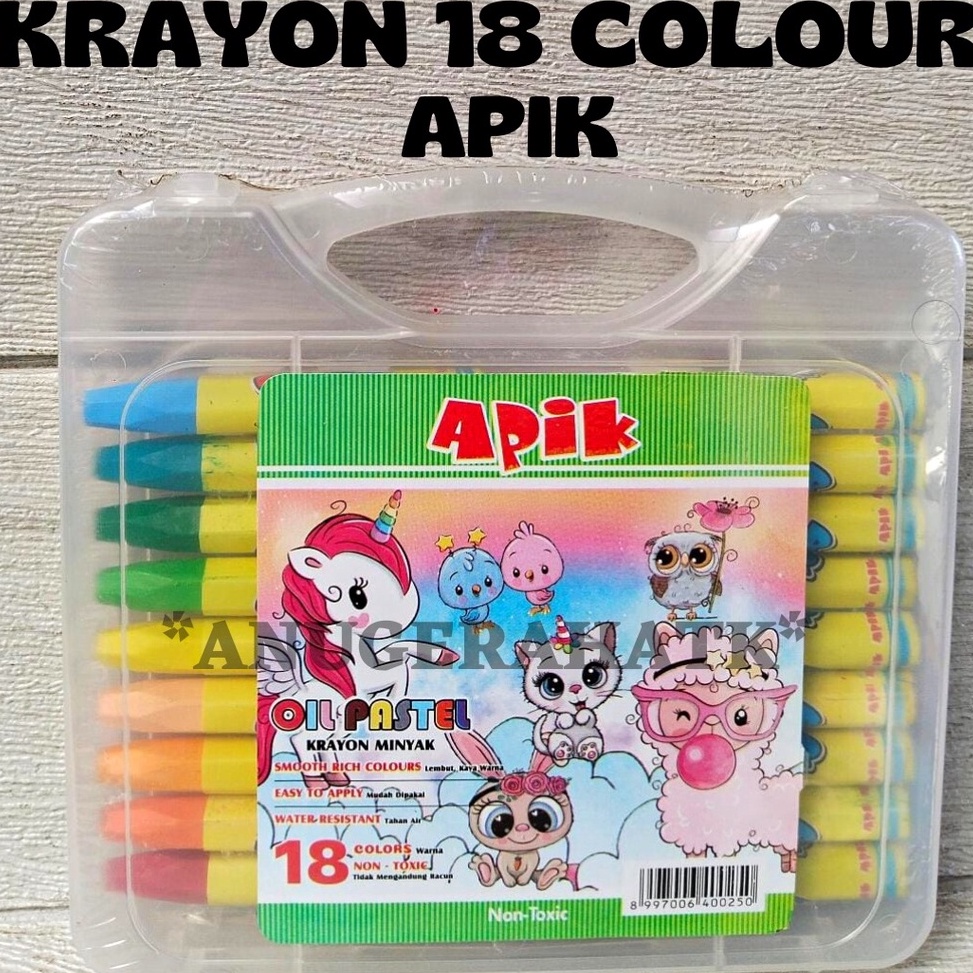 

Serb@ Murah Krayon / Crayon Murah 18 Warna Merk Apik Discount