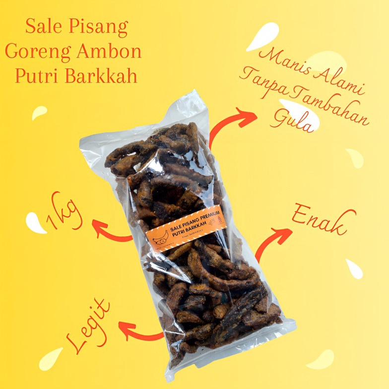 

[☯I34>] 1 KG - SALE PISANG PUTRI BARKKAH Super Murah