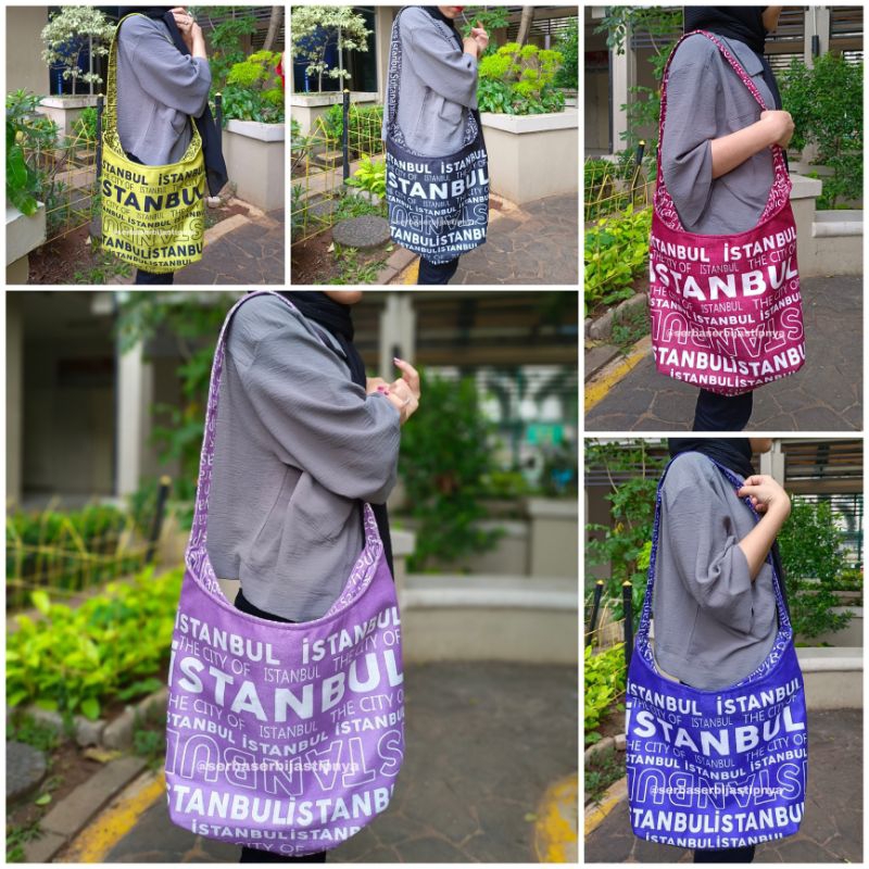 READY STOCK TAS SLEMPANG ISTANBUL BIG SIZE ORIGINAL TURKI/tasturki/oleholehturki