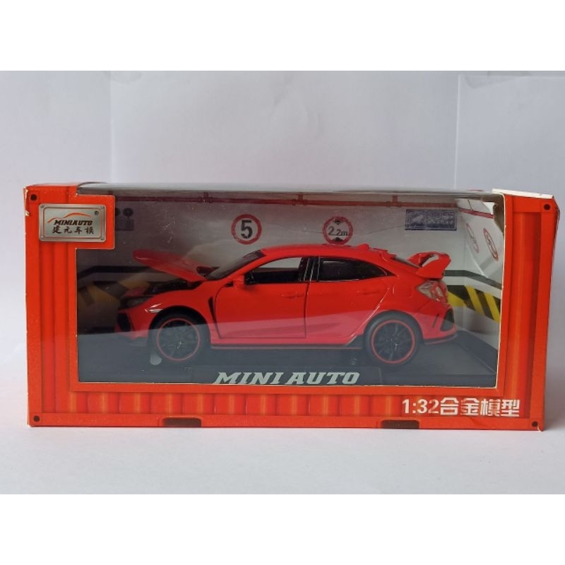 Diecast Civic turbo Type R miniatur mobil sport miniauto open cup 1;32 harga murah terlaris