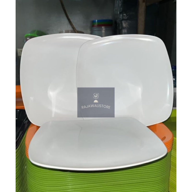 PIRING SEGI MELAMIN, PIRING PUTIH MELAMIN, PIRING MAKAN KOTAK