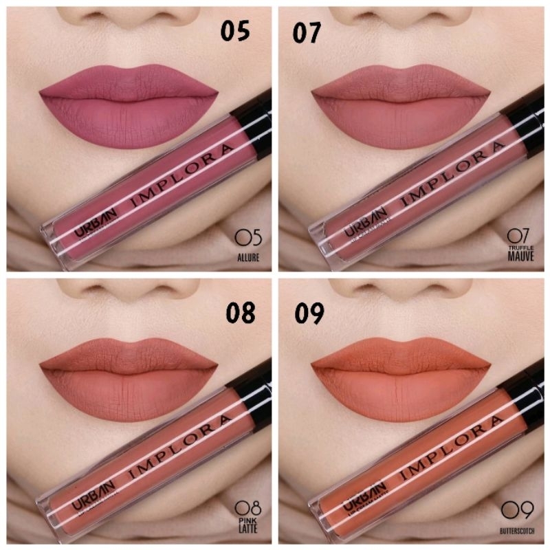 [SALE] IMPLORA URBAN LIP CREAM MATTE NO 5/7/8/9