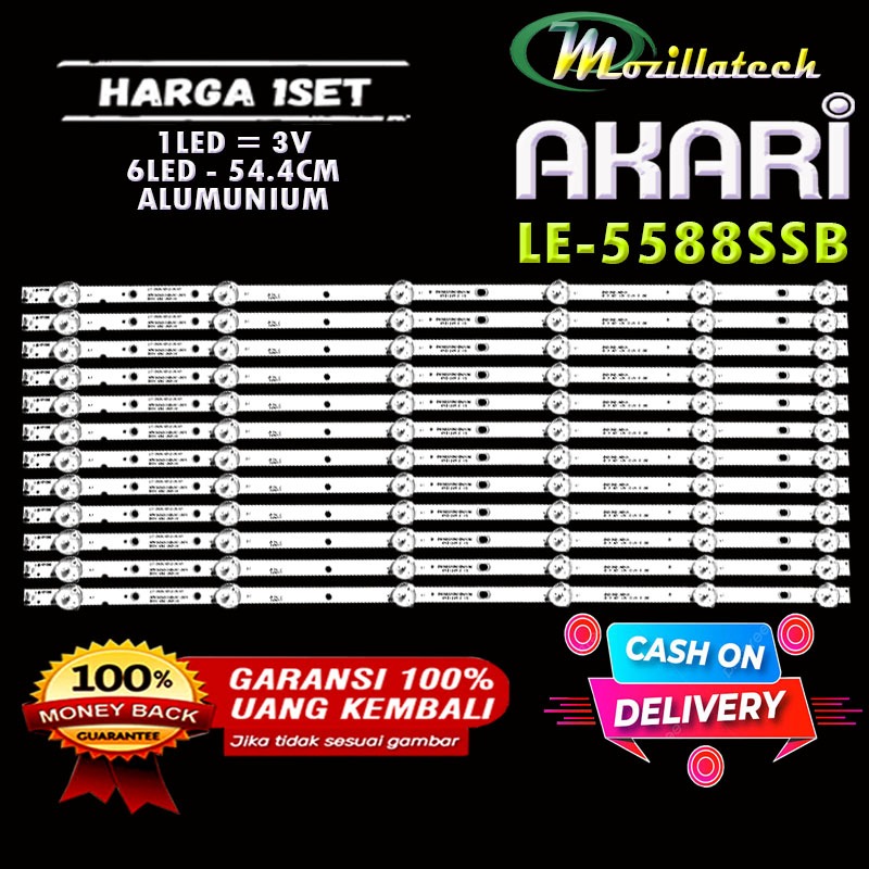 BACKLIGHT AKARI LE-55D88SB 55D88 55 INC NPB15D544103BL041-001H