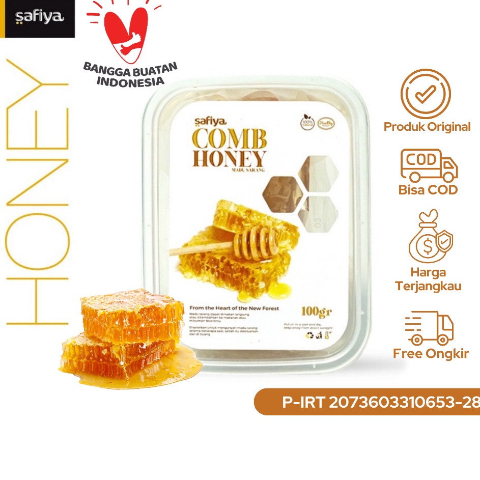 

Harga Promo Madu Sarang Asli 100 gr Raw Honey Comb Authentic Safiya Food ➱➴≛❉