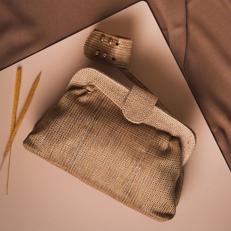 Tas Wanita Handmade Tas Karung Goni Tikar Tas Pesta Tas Lucu Tas Unik - Belle Clutch Bag