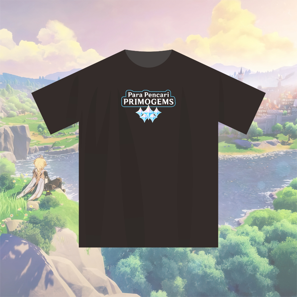 Kaos Genshin Impact Para Pencari Primogems Cotton Combed 30s