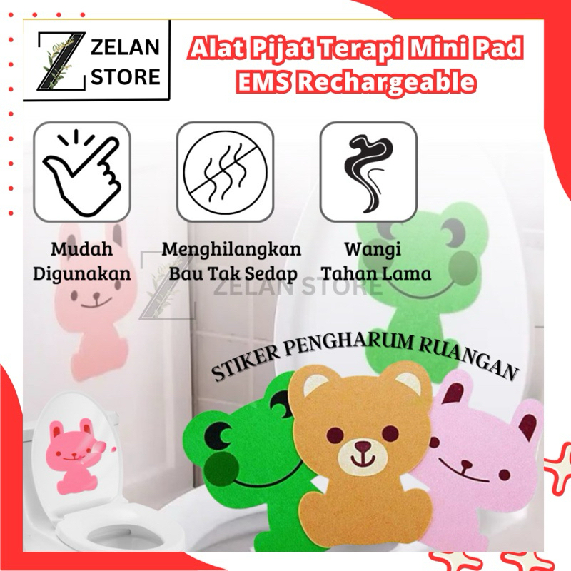 Stiker Karakter Pengharum Ruangan Toilet Tempel Dinding Sticker Parfum Lemari Penghilang Bau Kamar M