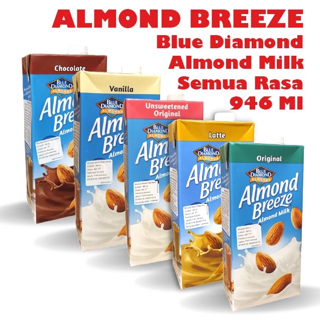 

[KODE ZGPPN] Almond Breeze Blue Diamond Almond Milk Susu Almond Semua Rasa 946 ml