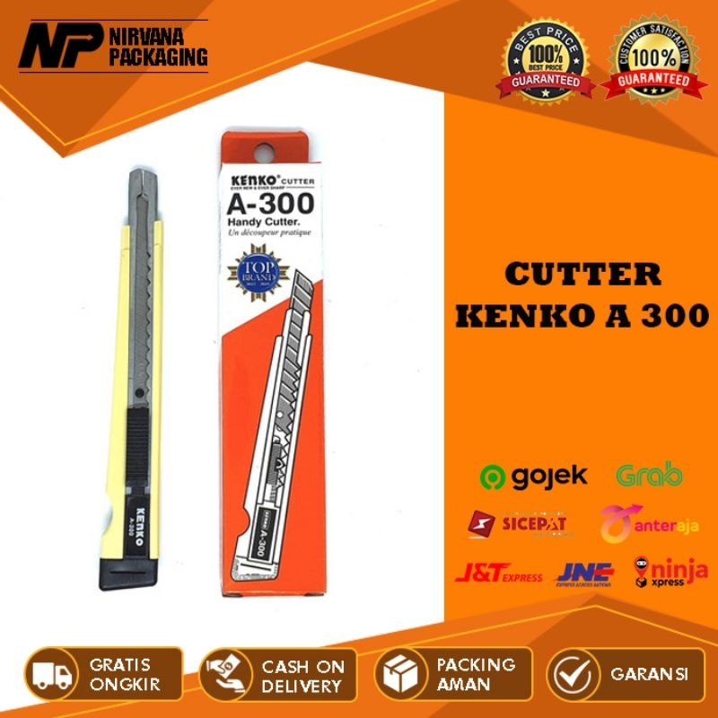 

CUTTER KENKO A 300 GRATIS ISI CUTER PISAU KATER A 100 KECIL