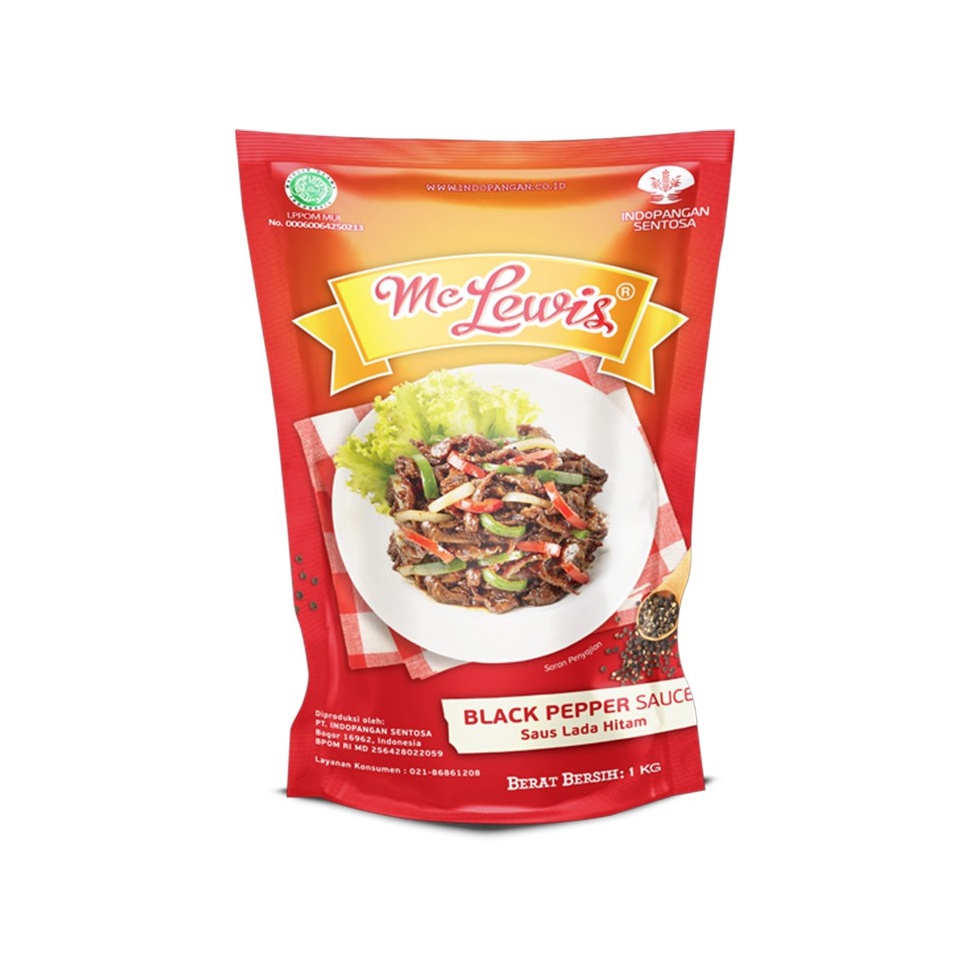 

[☁F49➤] Mc Lewis Blackpepper Sauce - 1Kg Cuci_Gudang