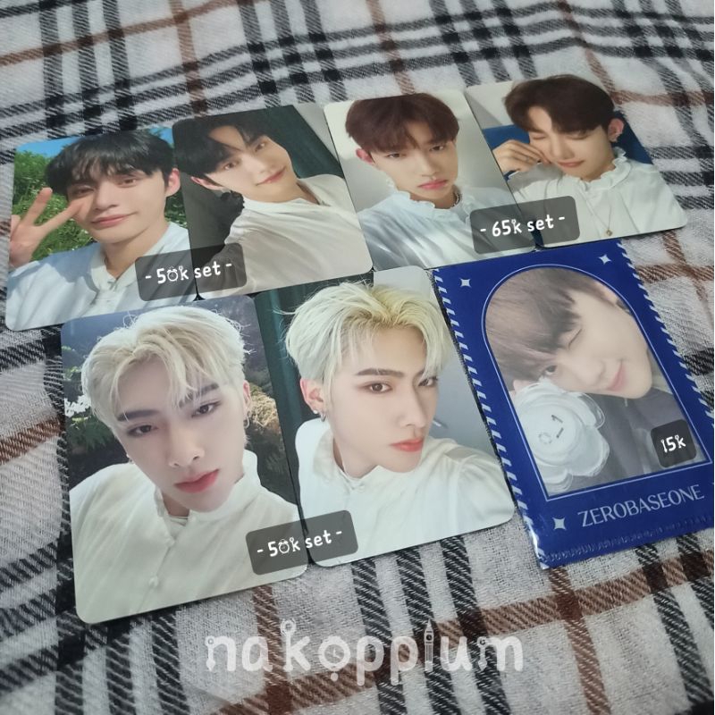 ZB1/ZEROBASEONE L-HOLDER PHOTOCARD SET ZHANG HAO, KIM JIWOONG, RICKY