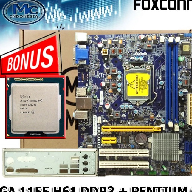 Baru Mainboard MOBO Motherboard PC H61 DDR3 socket 1155 ➬✪✸