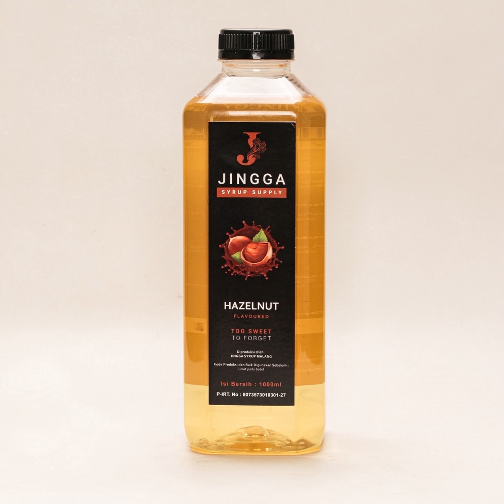 

[✉B93➢] JINGGA Hazelnut Syrup 1000 ml - Sirup Hazelnut Untuk Kopi Latte Chocolate Milkshake [240]