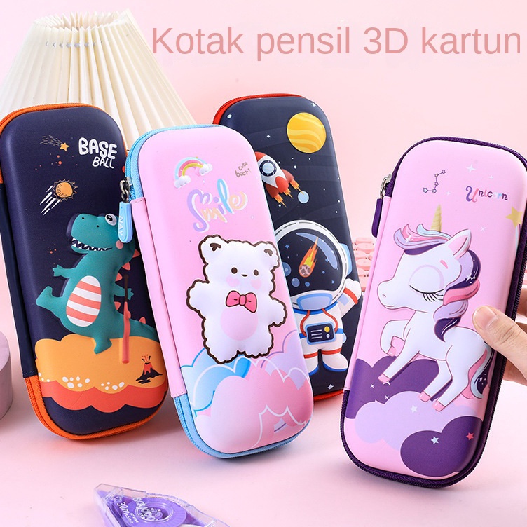 

✢Laris☆ 【Puluz】Kotak alat tulis 3D kartun kotak pensil multifungsi hadiah anak-anak untuk anak laki-laki dan perempuan tas pensil kapasitas besar grosir P90 ✻