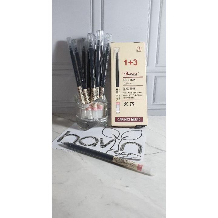 

[KODE MC] (12pc) pen gel bagus tinta Japan/pen gel hitam/pena gel/MUJI O/JUMBO TANK ODEMEI