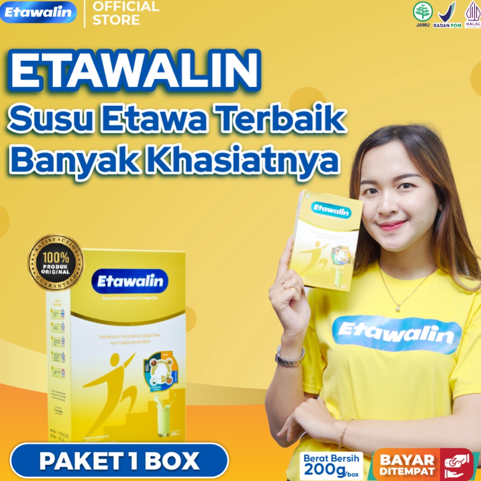 

[KODE HMHT7] Etawalin Susu Kambing Atasi Nyeri Sendi Dan Asam Urat Original 1 Box