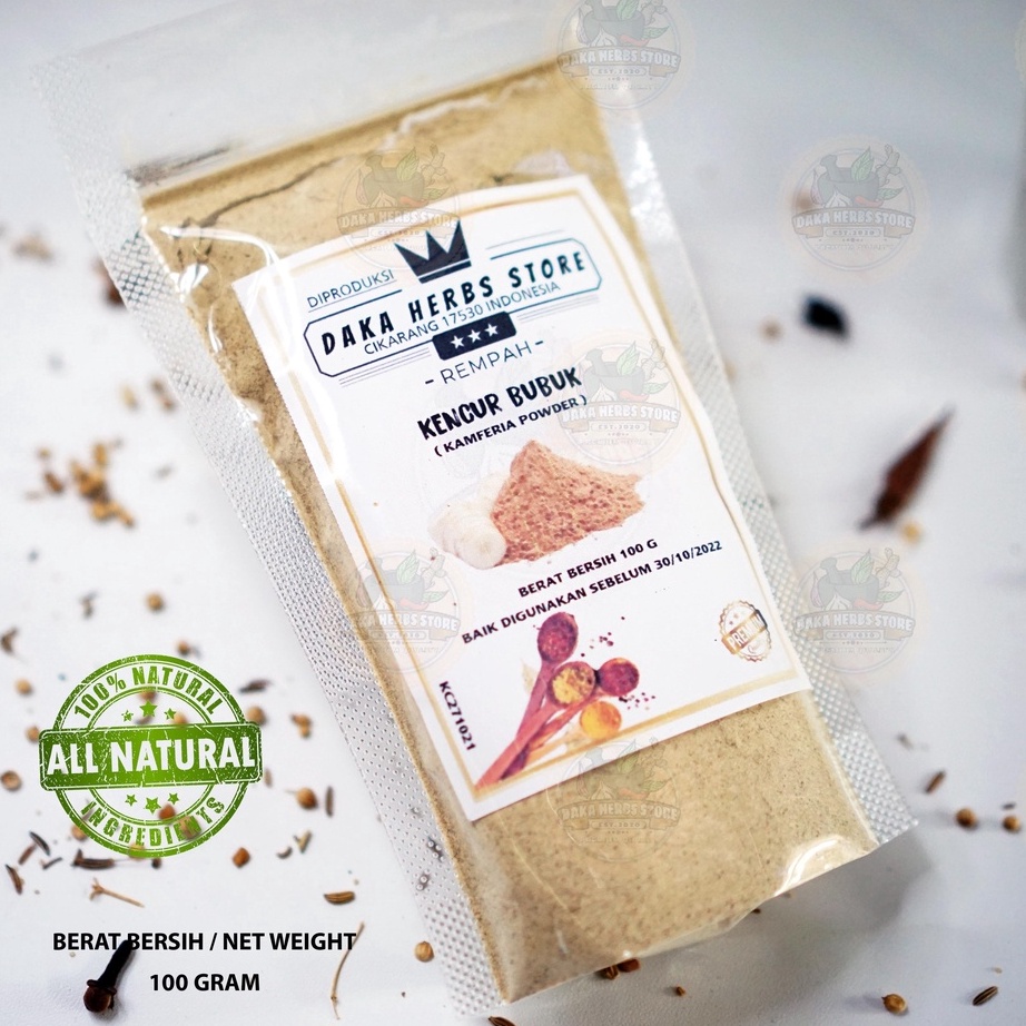 

[KODE 96ZTW] Kencur Bubuk Murni Tanpa Campuran (100 Gram)