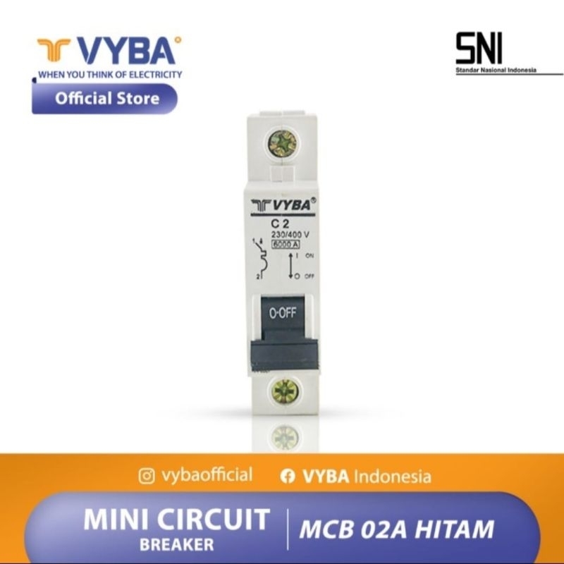 Mcb vyba 2A 1 phase SNI