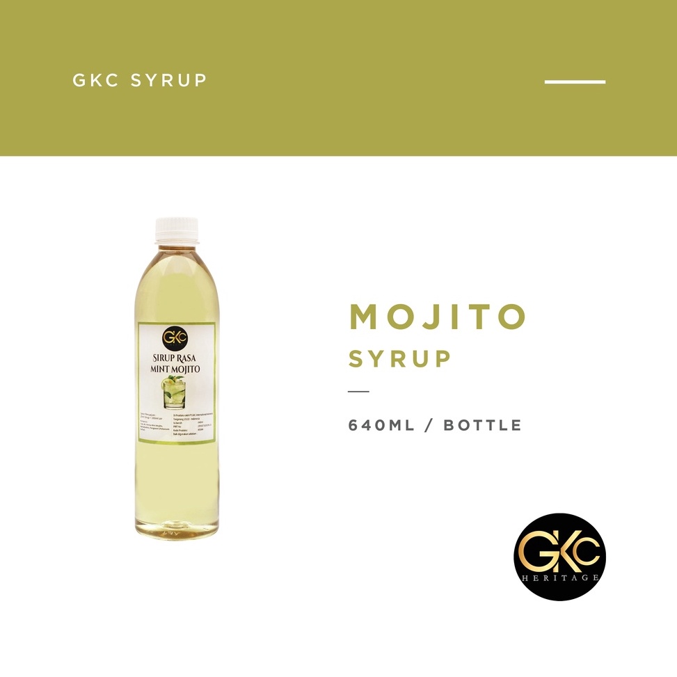 

[♛D88<] Sirup Mojito Mint / Mint Mojito Syrup Minuman GKC Heritage 640 ml (Import Quality) Paling Diminati