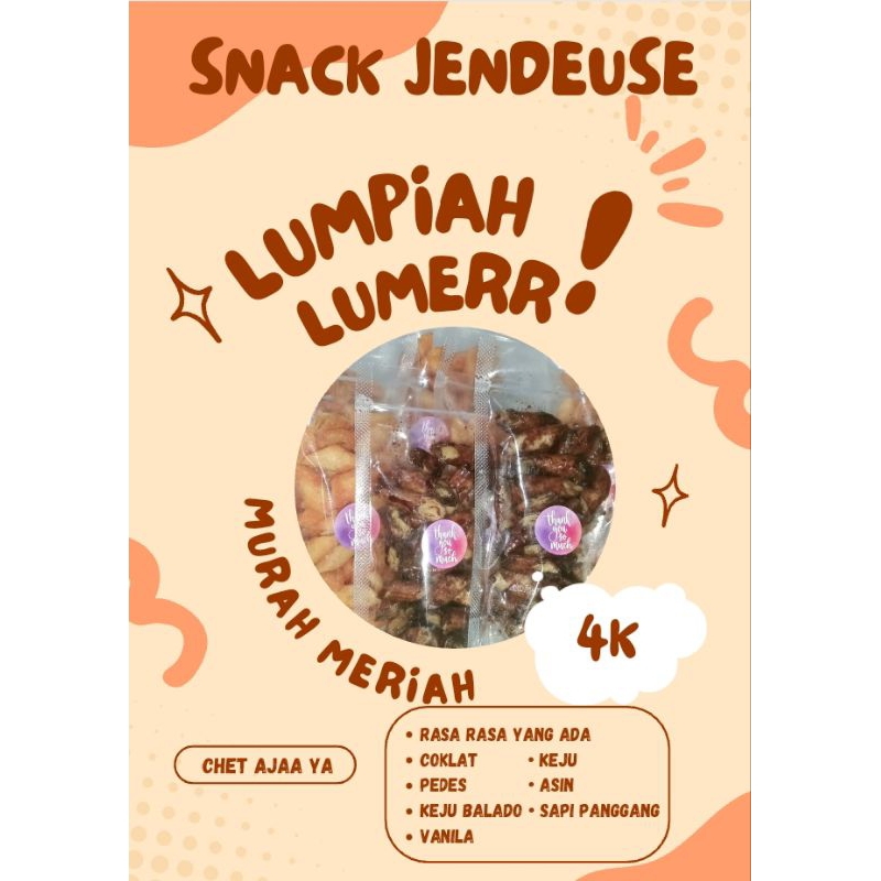 

Lumpia Coklat/Pedas/Balado/cemilan kekinian/jajanan murah