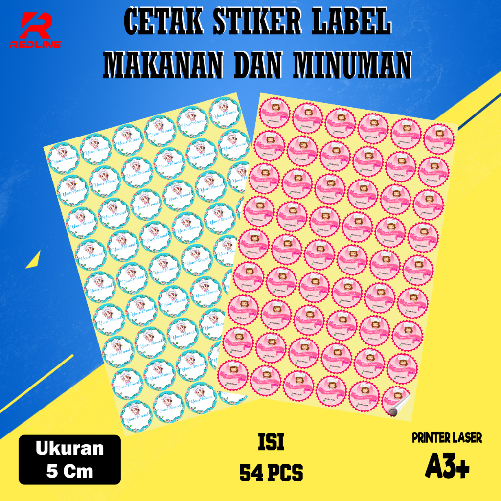 

Stiker Label Makanan & Minuman Ukuran 5cm Free Desain