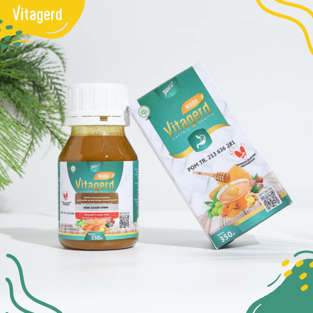 

Madu Vitagerd Obat Herbal Untuk Mengatasi Asam Lambung, Gerd, Maag, Cemas Berlebihan, & Vertigo Sudah BPOM