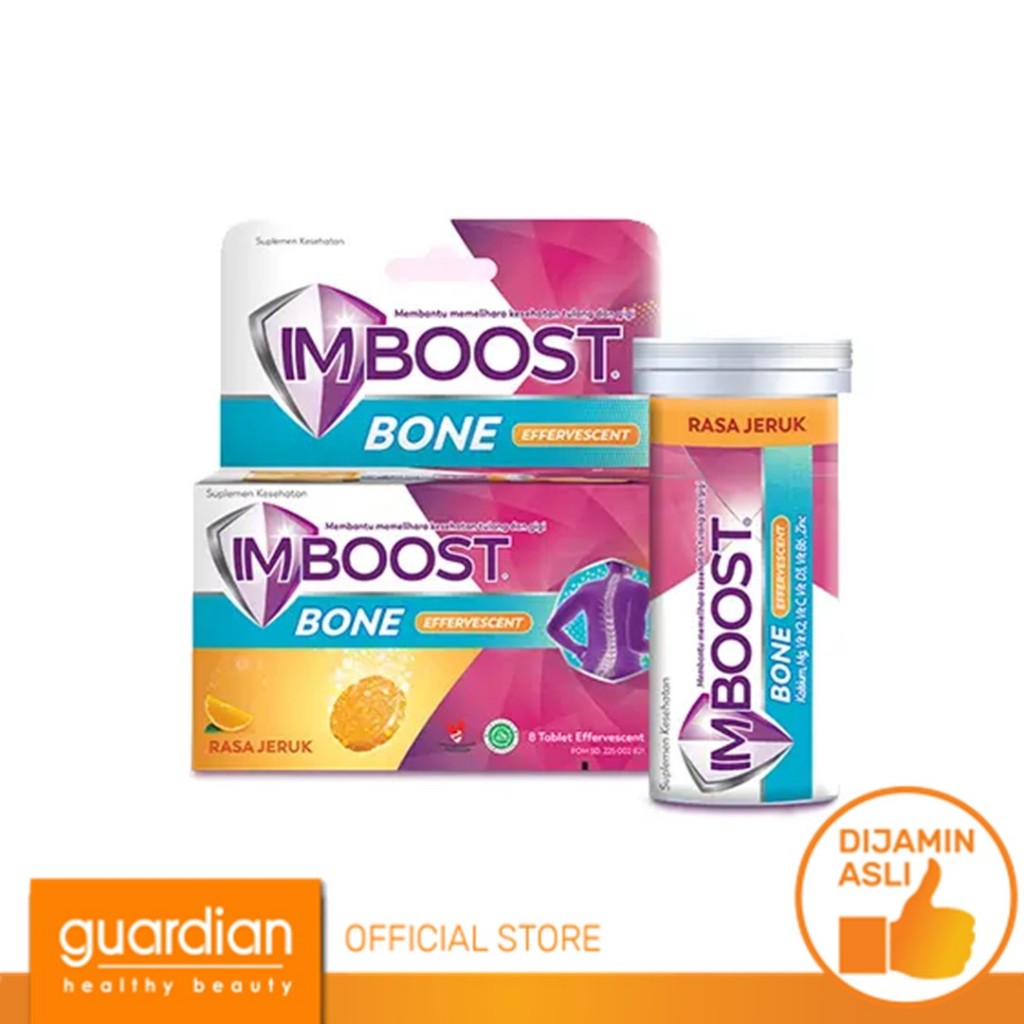 Imboost Bone Effervescent Suplemen Tulang dan Gigi Rasa Jeruk 8 Tablet