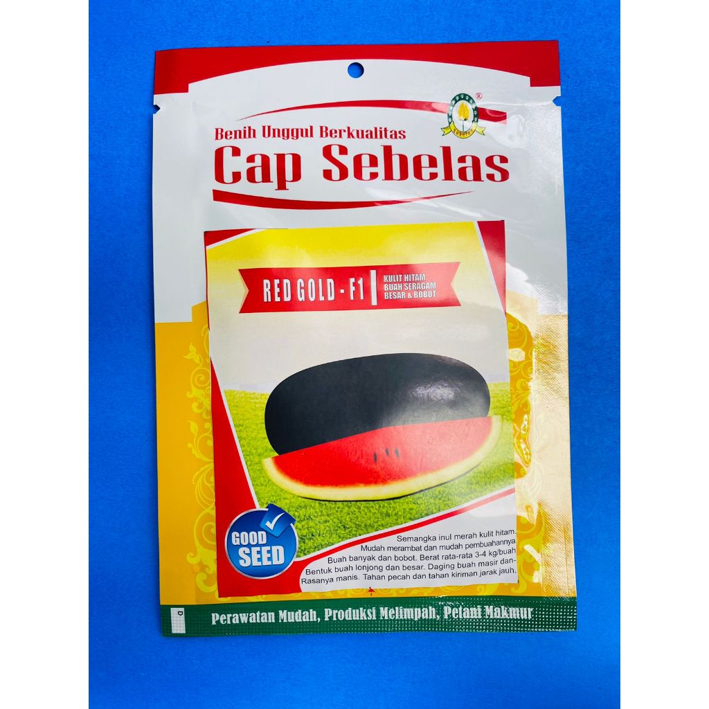 Benih semangka inul RED GOLD F1 isi 500 biji dari CAP SEBELAS