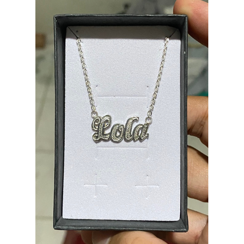 Kalung Nama Perak Asli 99%