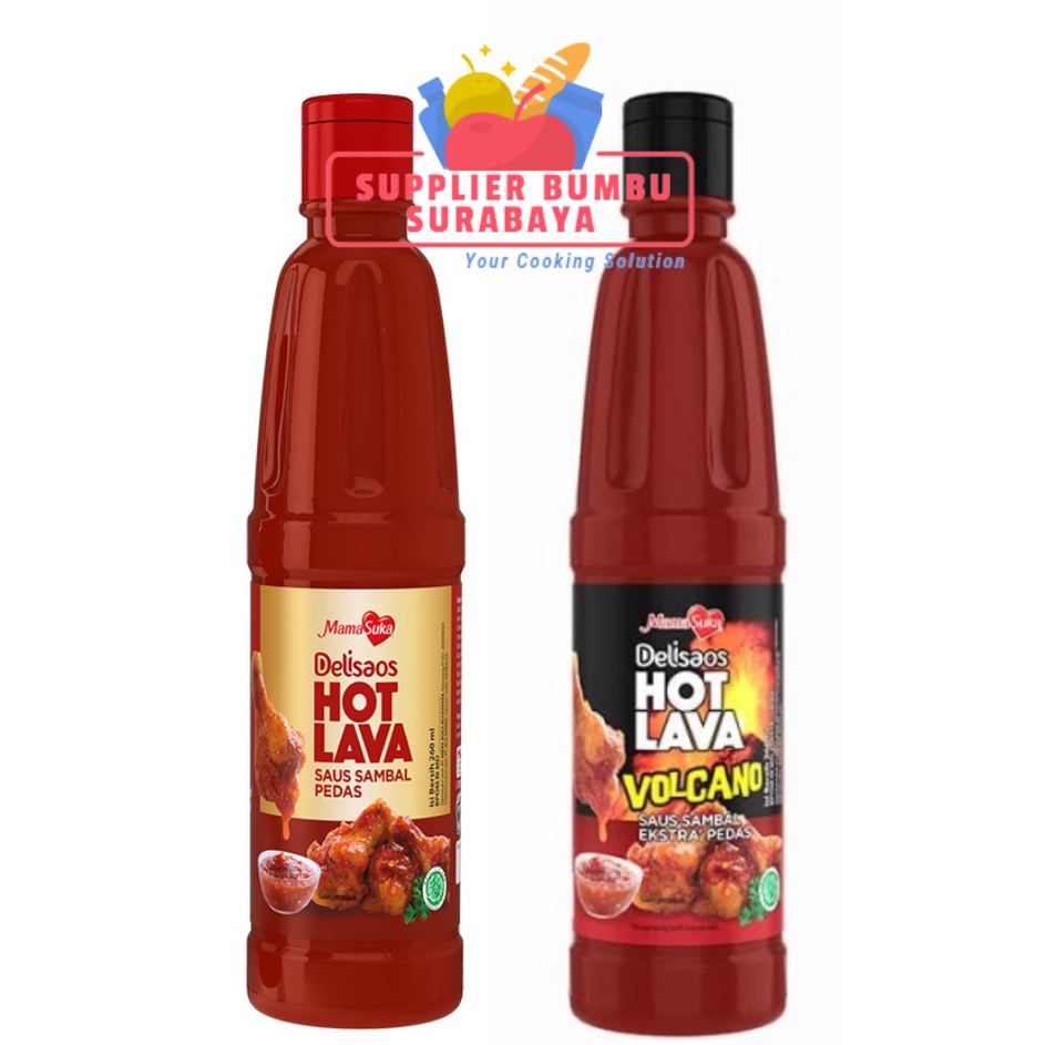 

[KODE PRODUK FTWSB9386] MamaSuka Delisaos Hot Lava Volcano Sauce Halal 260ml
