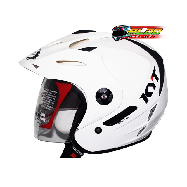 Helm KYT VENOM RR Solid Black Doff Orinal Helmet KYT VENOM RR Double Visor