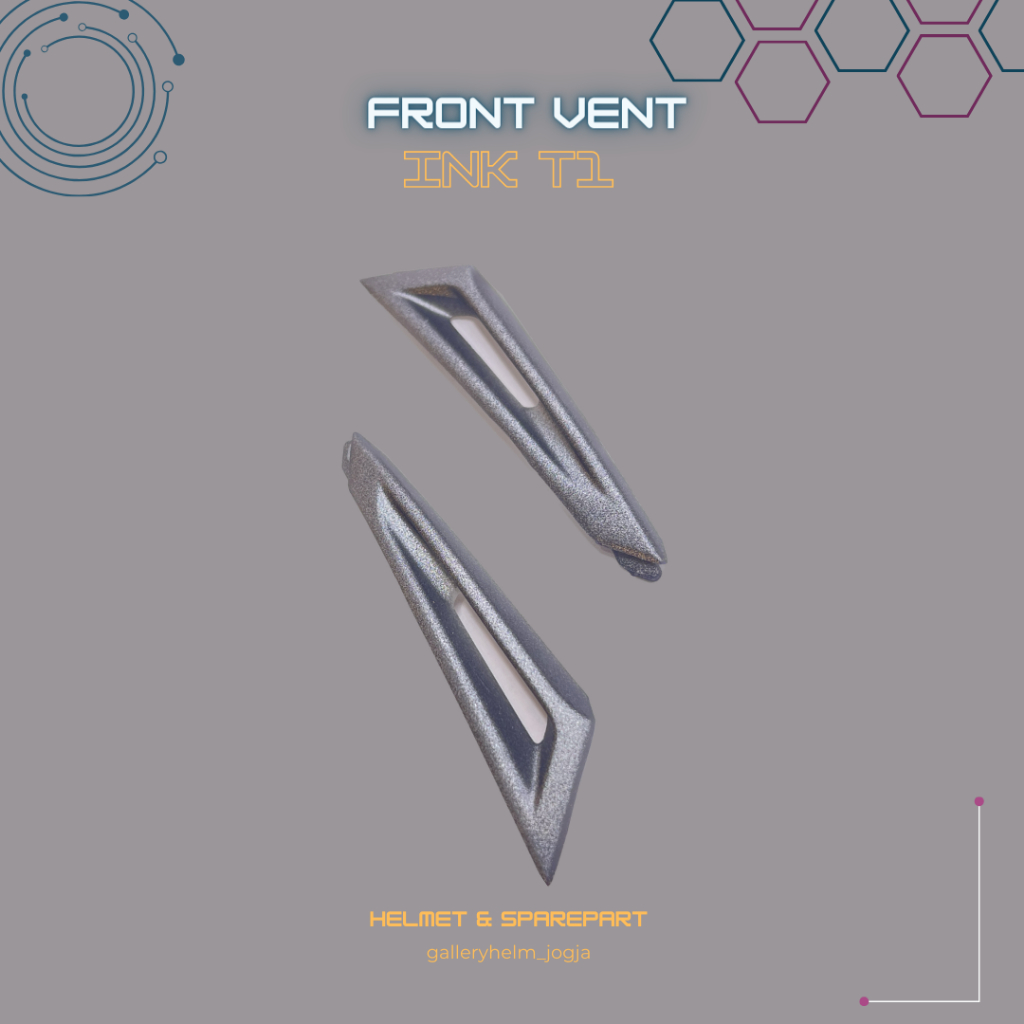 INK T1 Sparepart - Front Vent All Grey / INK T1 Front Vent