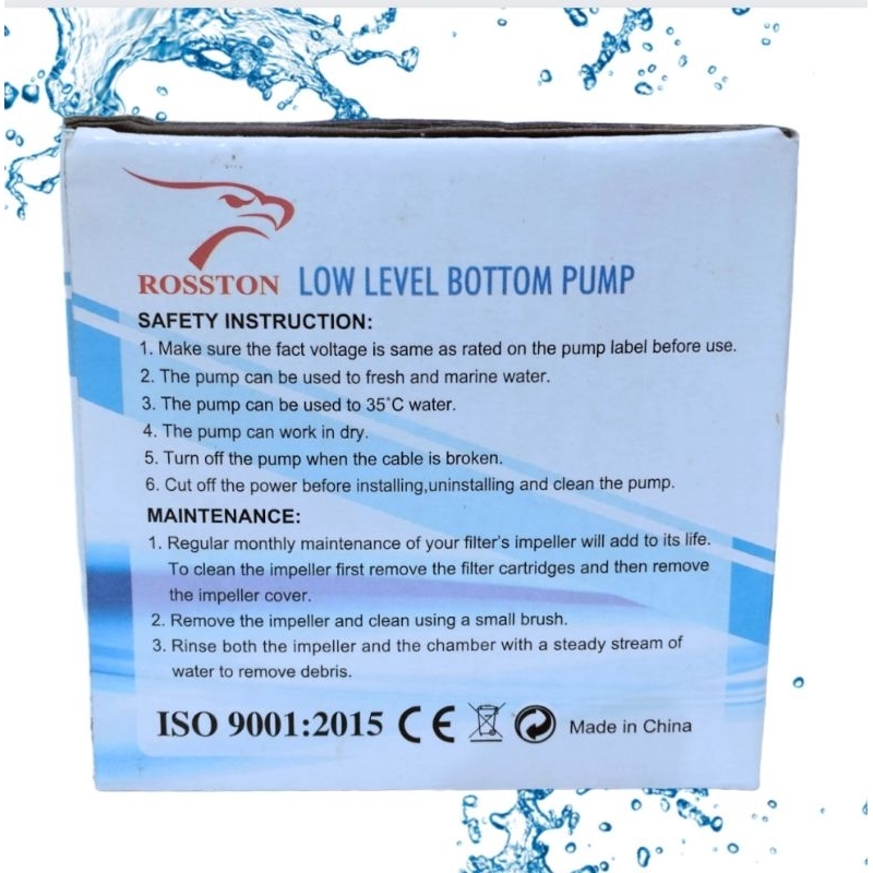 Pompa aquarium kolam Hidroponik ROSSTON PSP 2100 Submersible Pump