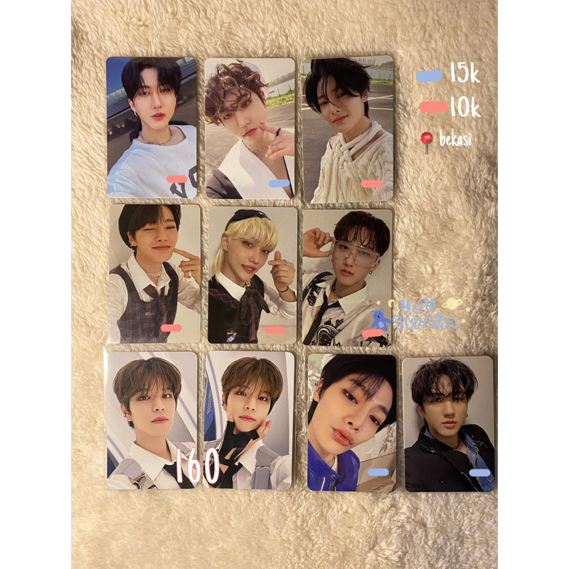 stray kids photocard skz pc maxident christmas evel cevel 5stars pilot pob changbin han i.n ayen fel