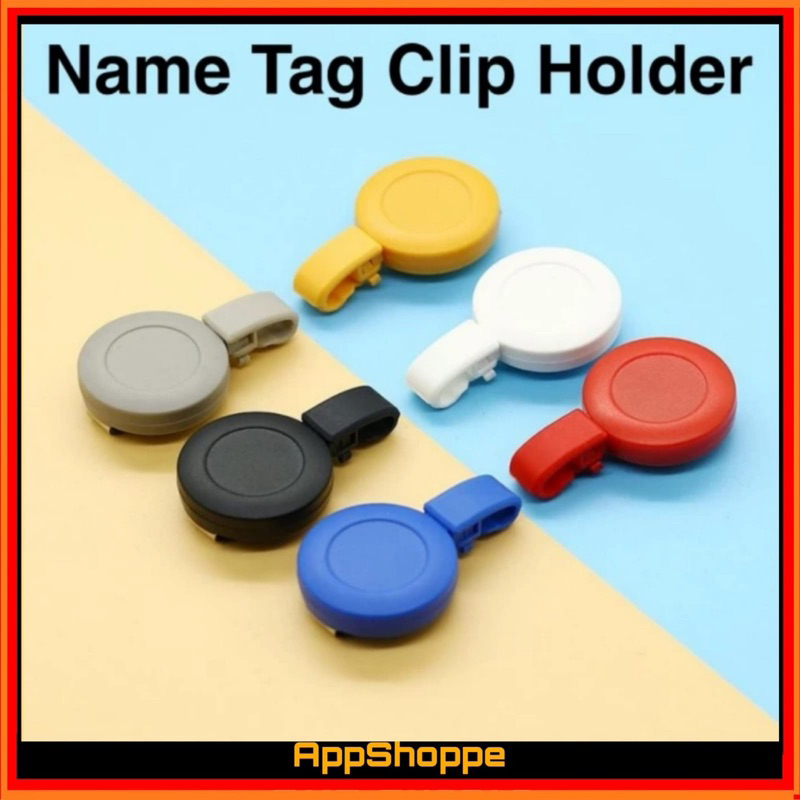 

Name Tag Clip Retractable ID Card Holder Gantungan Kartu Nama EasyPull