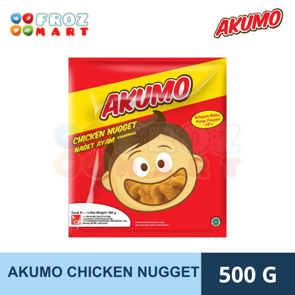 

Akumo Chicken Nugget 500gr / Naget Ayam Akumo / Nuget Akumo 500gr