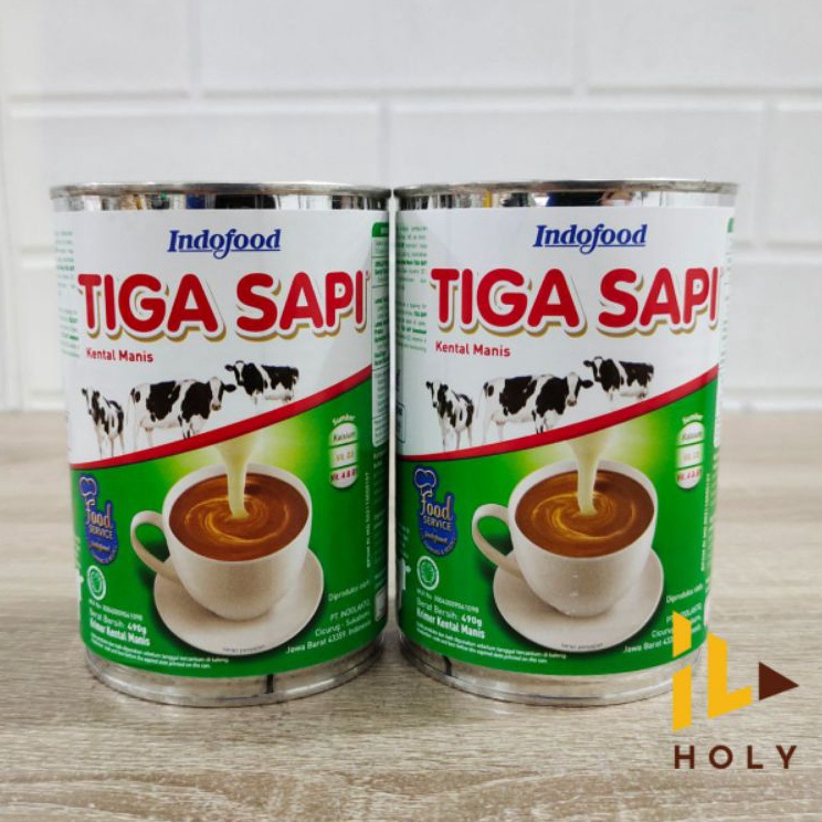 

[KODE 096NV] Tiga Sapi Kental Manis 490gr / Susu Kental Manis Tiga Sapi