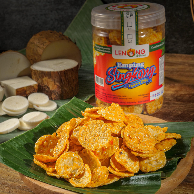 

Emping Singkong LENONG WARISAN - Emping Pedas Manis - Emping Singkong Original Isi 150gr