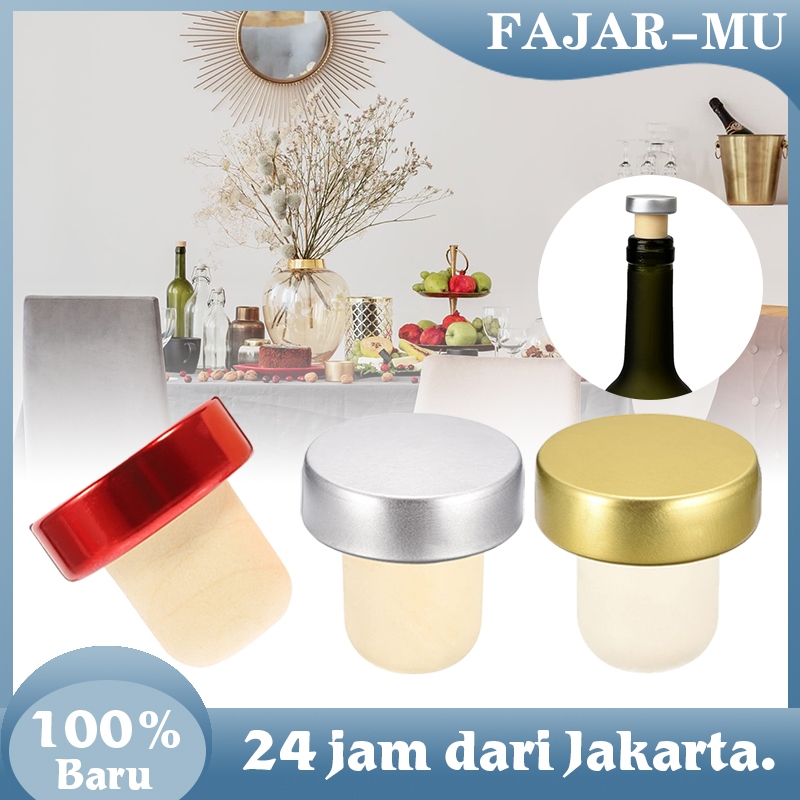 

5 Pcs Tutup Botol Gabus Kayu T Shape Wine Stopper Cork Wine Tutup Botol Cork Stoppers Sealing Cap