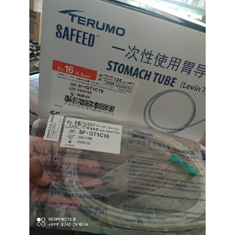 NGT terumo no 12,14,16 dan 18